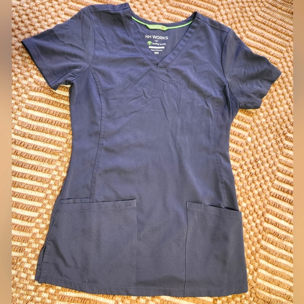 Grey Scrub Top XXS